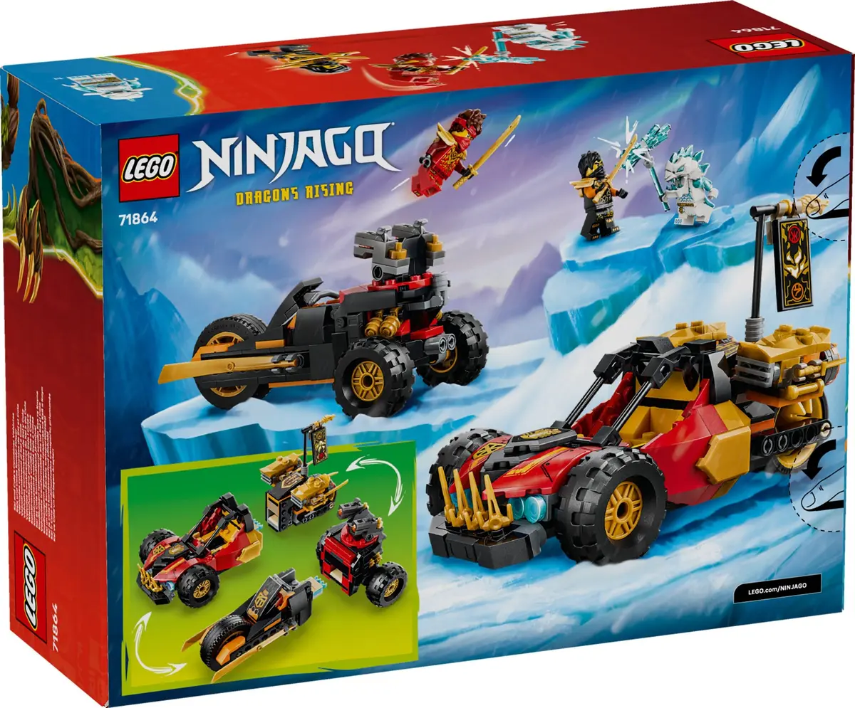 LEGO Ninjago 71864 Kai and Cole's Combiner Vehicles set, image 2