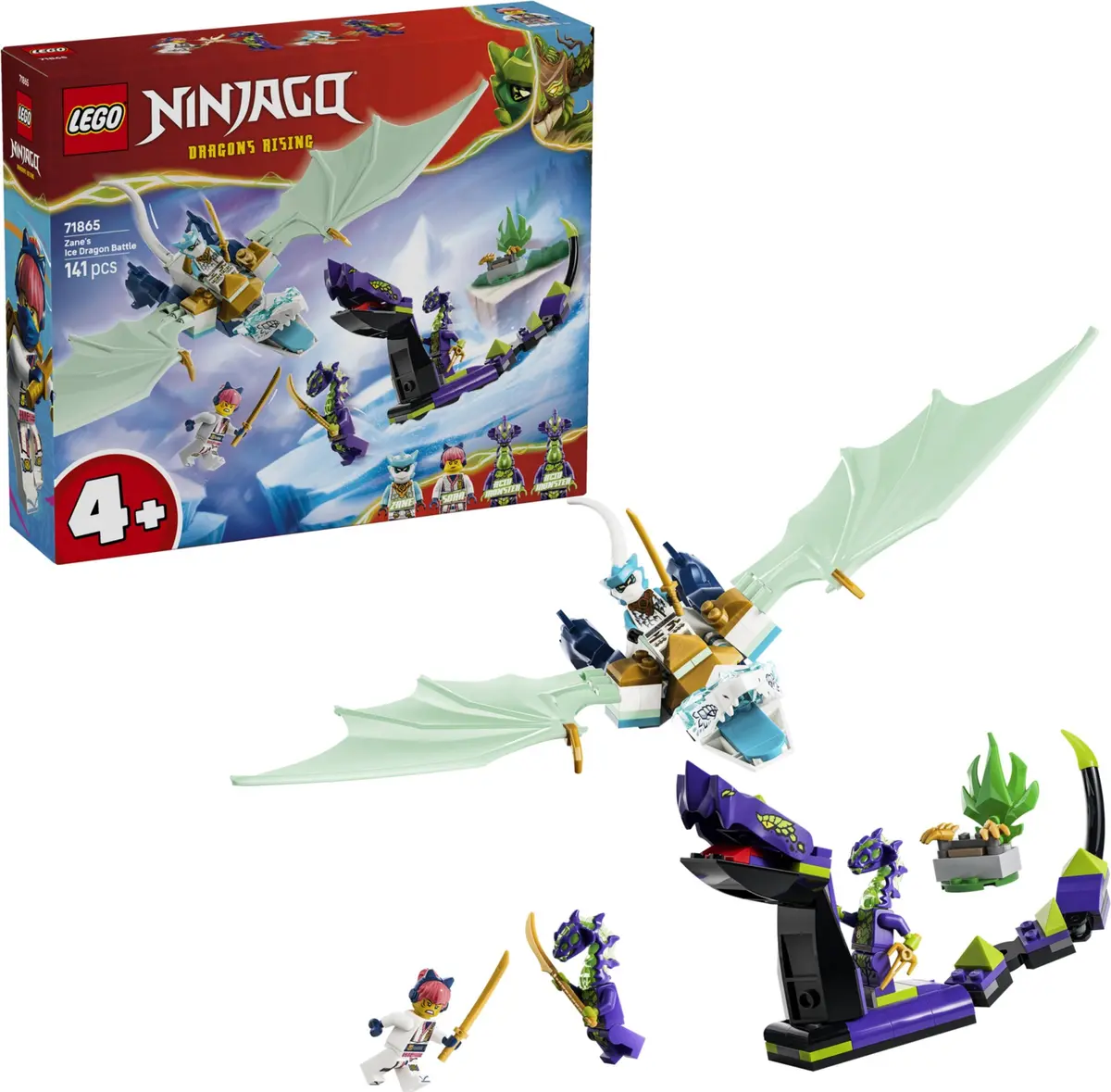 LEGO Ninjago 71865 Zane's Ice Dragon Battle set, image 3