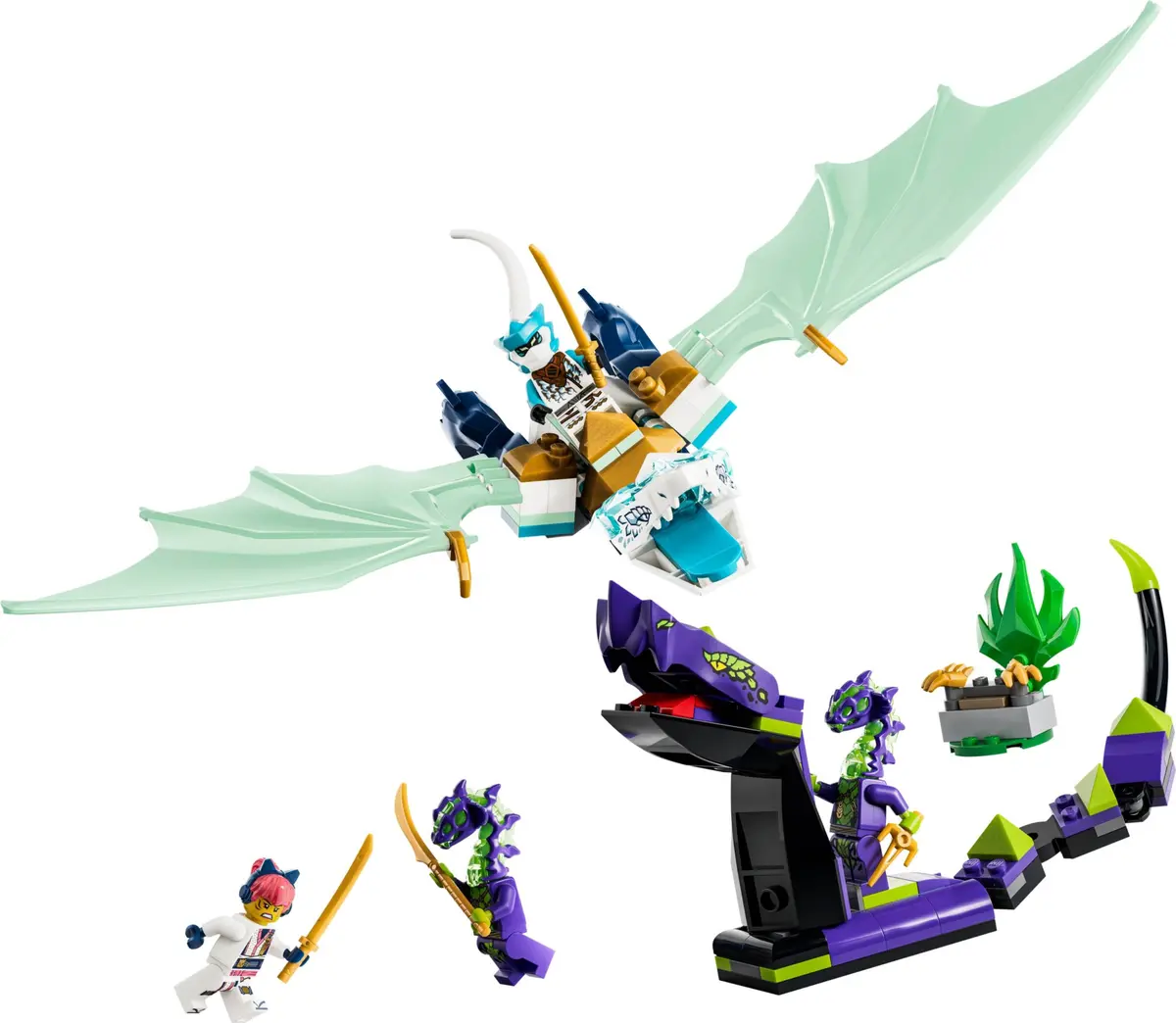 LEGO Ninjago 71865 Zane's Ice Dragon Battle set