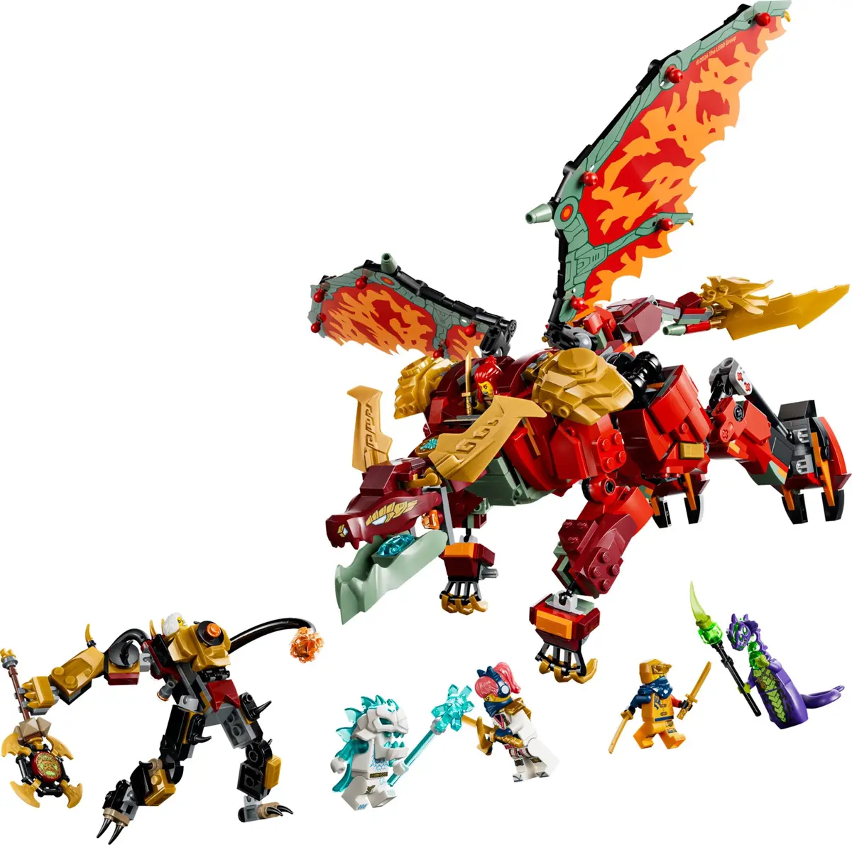 LEGO Ninjago 71868 Wyldfyre's Transforming Dragon Mech set