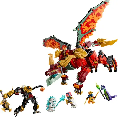 LEGO Ninjago 71868 Wyldfyre's Transforming Dragon Mech set