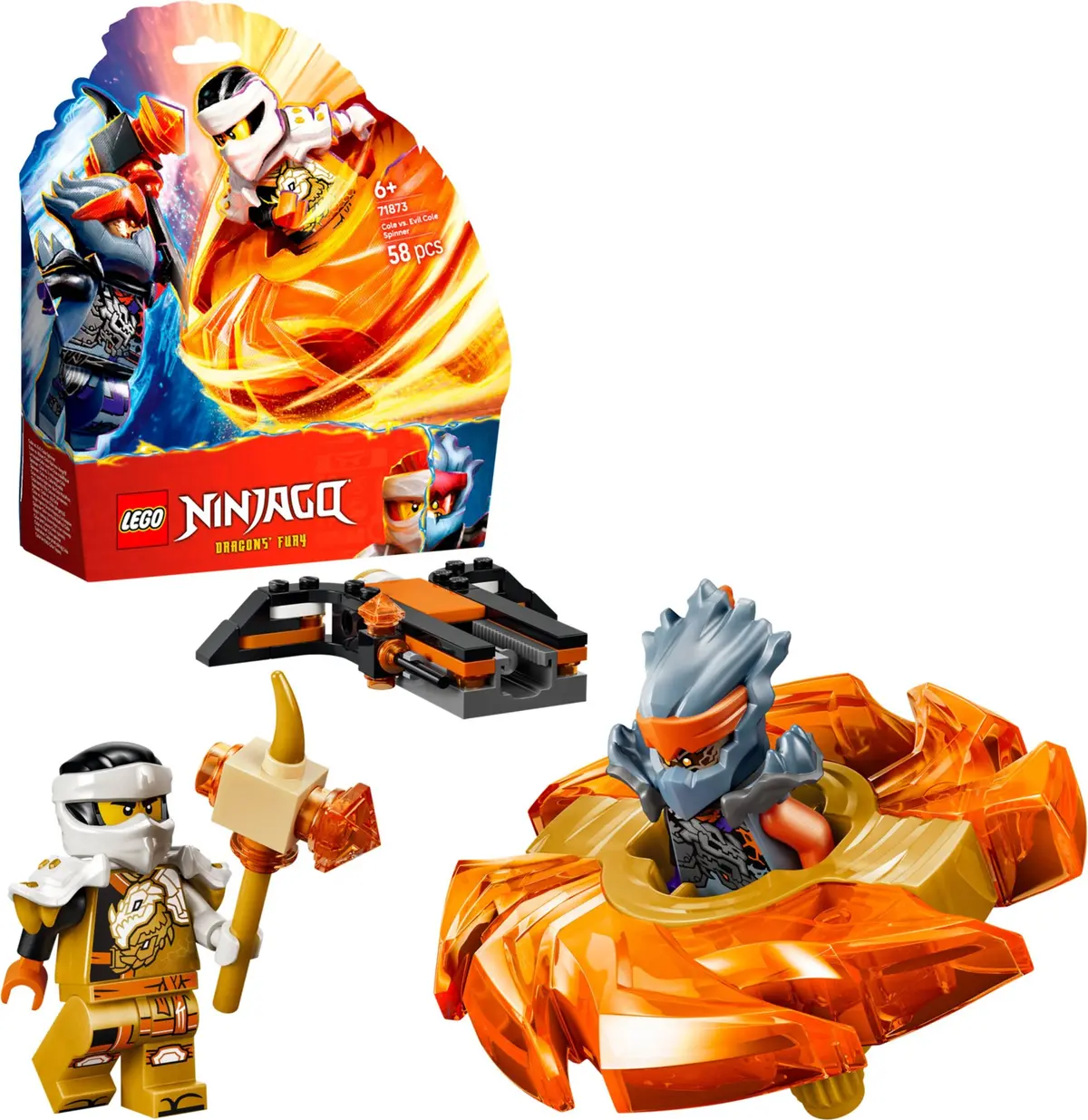 LEGO Ninjago 71873 Cole vs. Evil Cole Spinner set, image 7