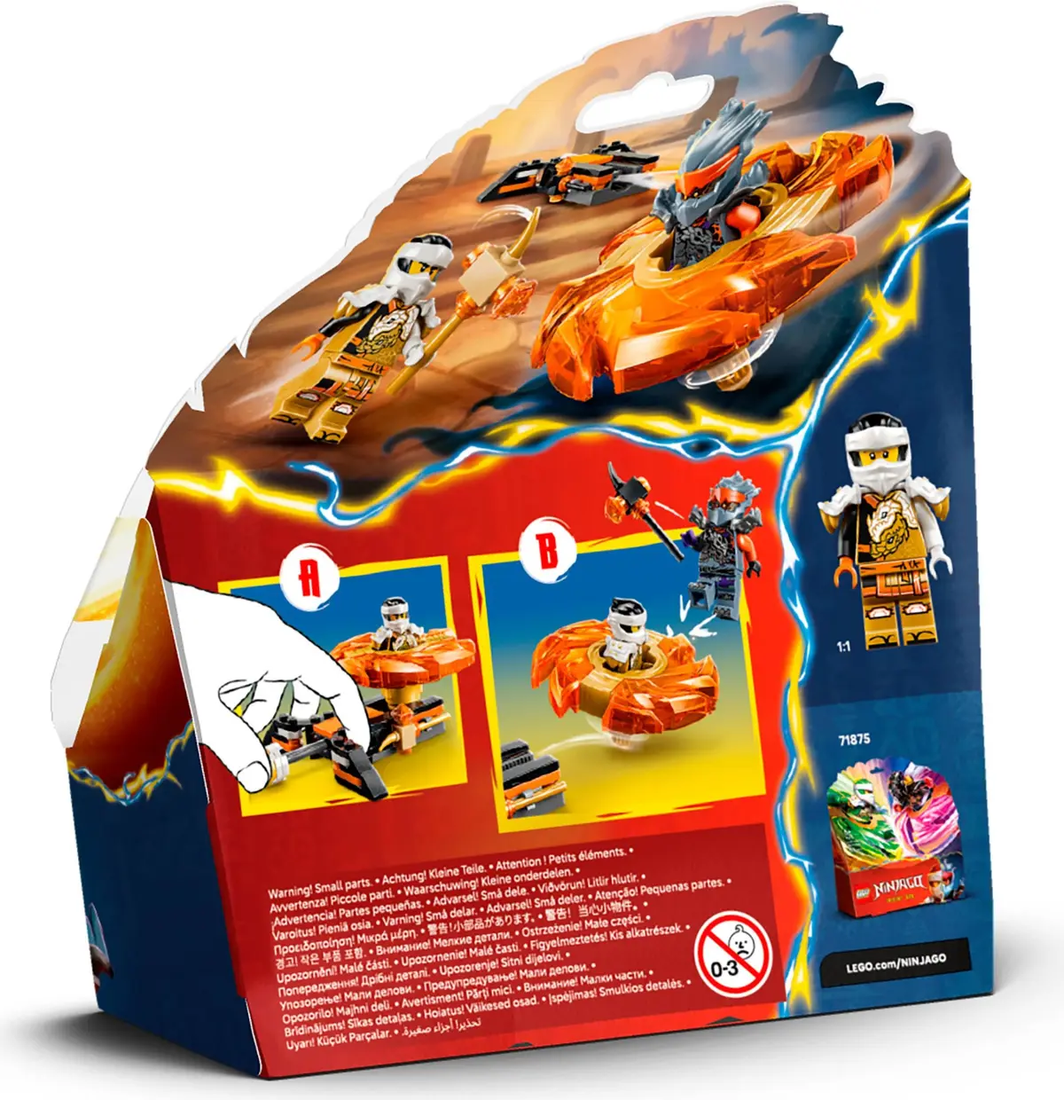 LEGO Ninjago 71873 Cole vs. Evil Cole Spinner set, image 6