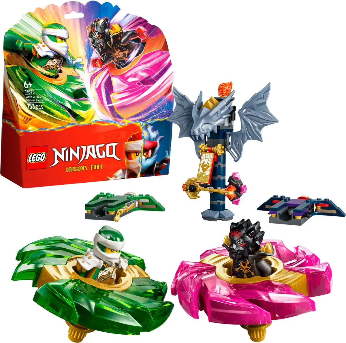 LEGO Ninjago 71875 Lloyd vs. Ras Spinner Battle set, image 11