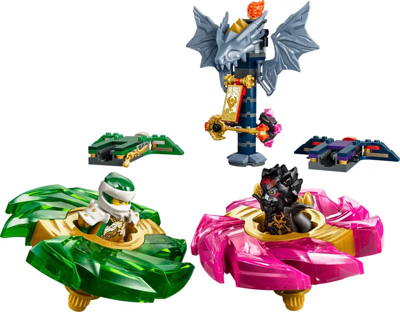LEGO Ninjago 71875 Lloyd vs. Ras Spinner Battle set