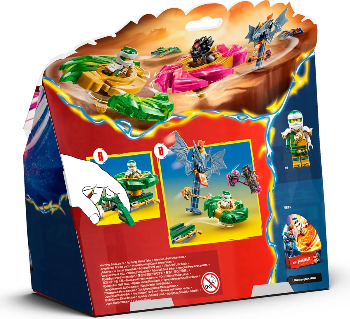 LEGO Ninjago 71875 Lloyd vs. Ras Spinner Battle set, image 9