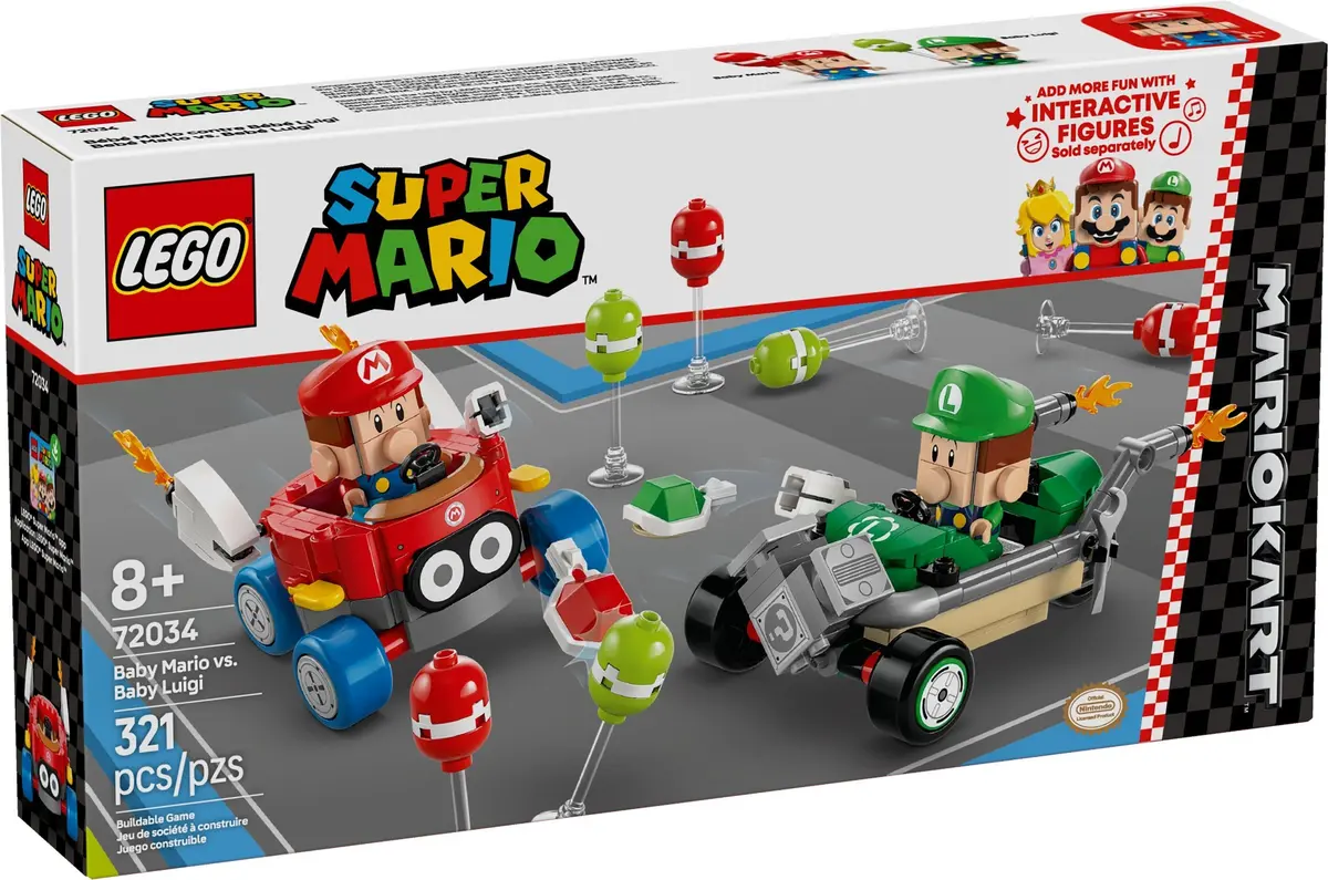 LEGO Super Mario 72034 Baby Mario vs. Baby Luigi set, image 2
