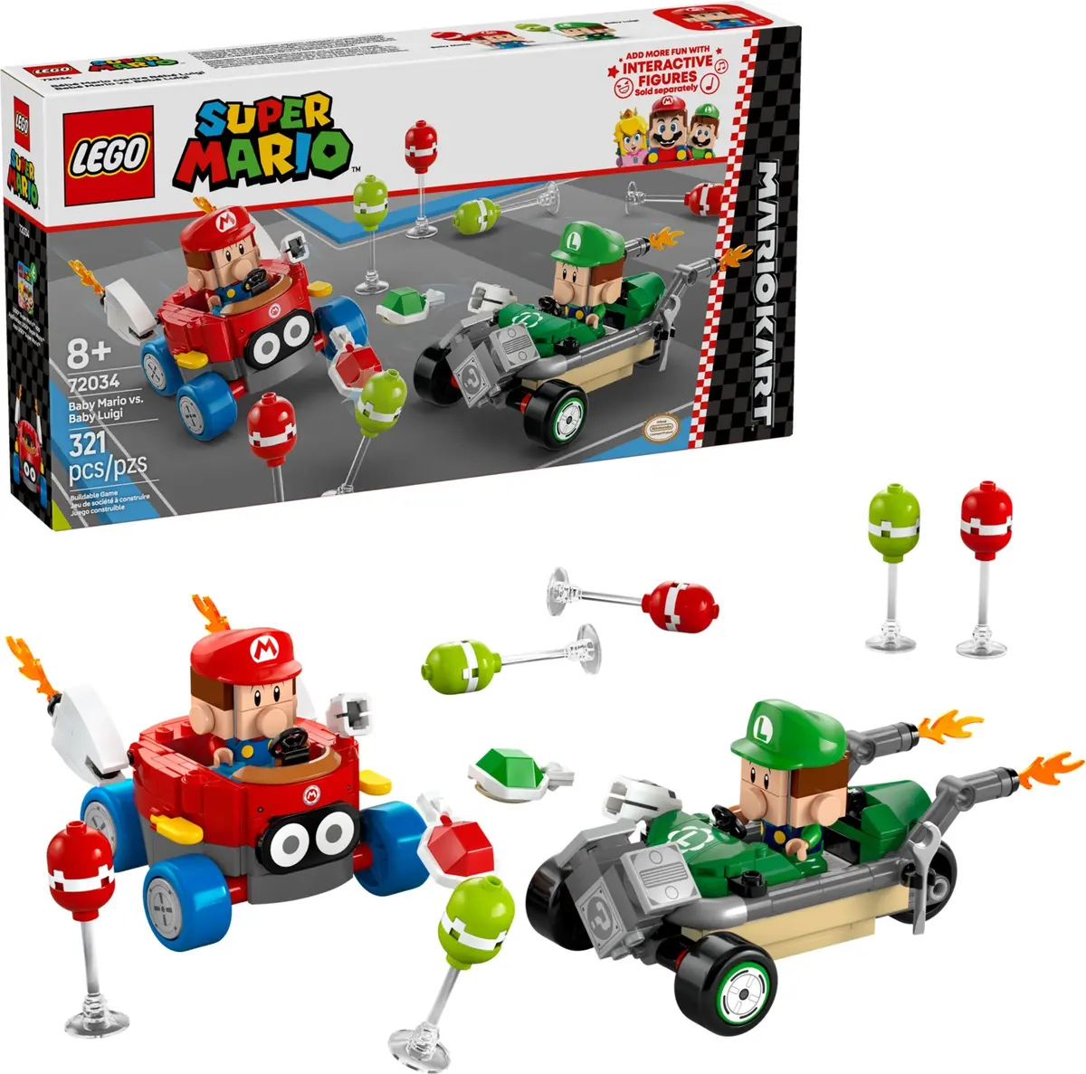 LEGO Super Mario 72034 Baby Mario vs. Baby Luigi set, image 4