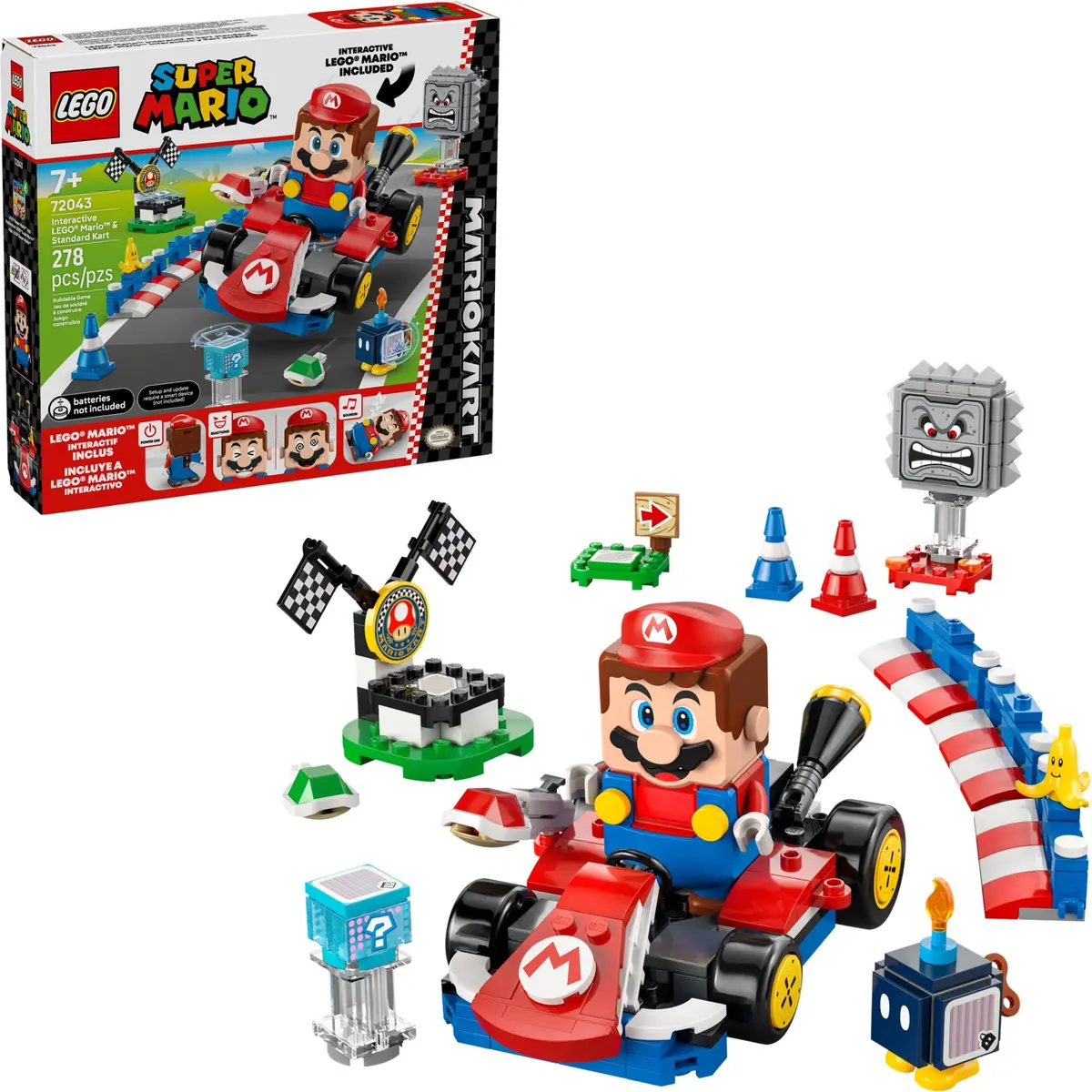 LEGO Super Mario 72043 Interactive LEGO Mario & Standard Kart set, image 3