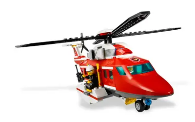 LEGO City 7206 Fire Helicopter set, image 7
