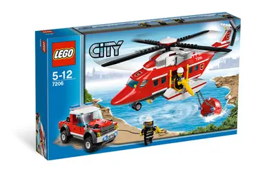 LEGO City 7206 Fire Helicopter set, image 4