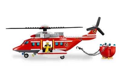 LEGO City 7206 Fire Helicopter set, image 5