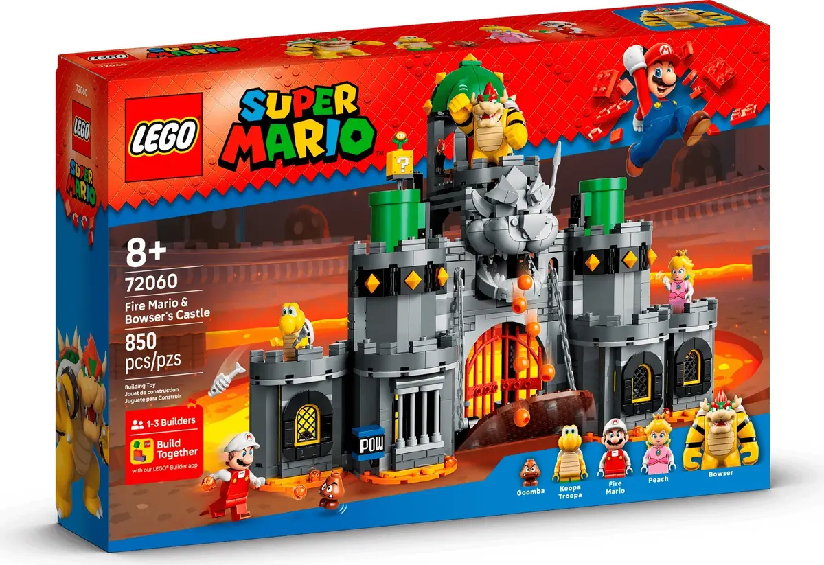 LEGO Super Mario 72060 Fire Mario & Bowser's Castle set, image 3