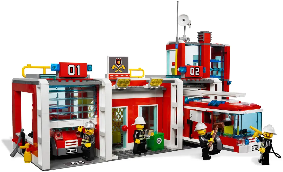 LEGO City 7208 Fire Station set, image 11