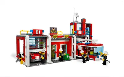 LEGO City 7208 Fire Station set, image 5