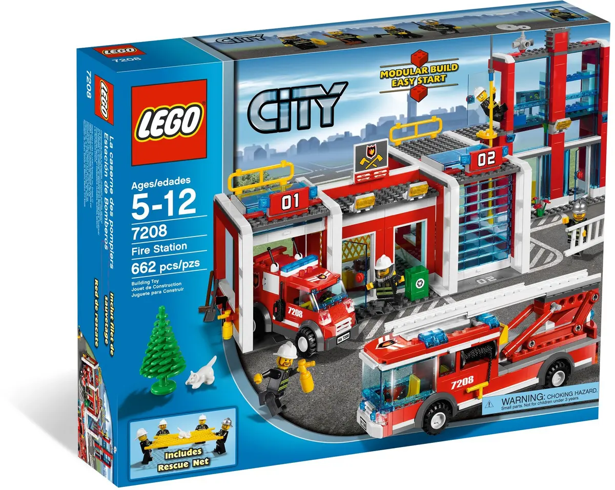 LEGO City 7208 Fire Station set, image 10