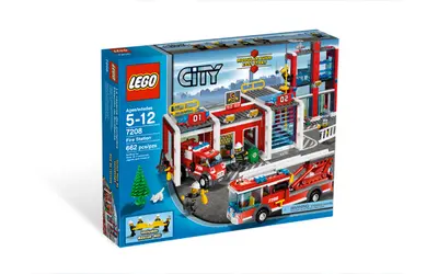 LEGO City 7208 Fire Station set, image 4