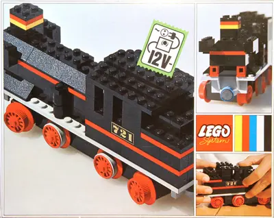 LEGO Trains 721 Steam Locomotive set