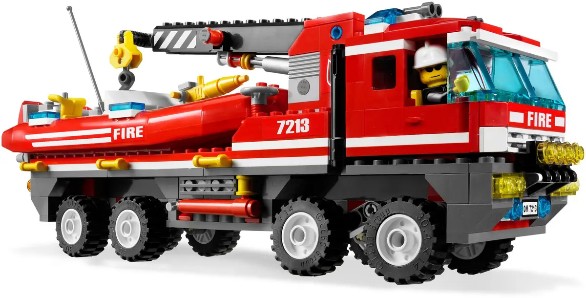 LEGO City 7213 Off-Road Fire Truck & Fireboat set, image 12