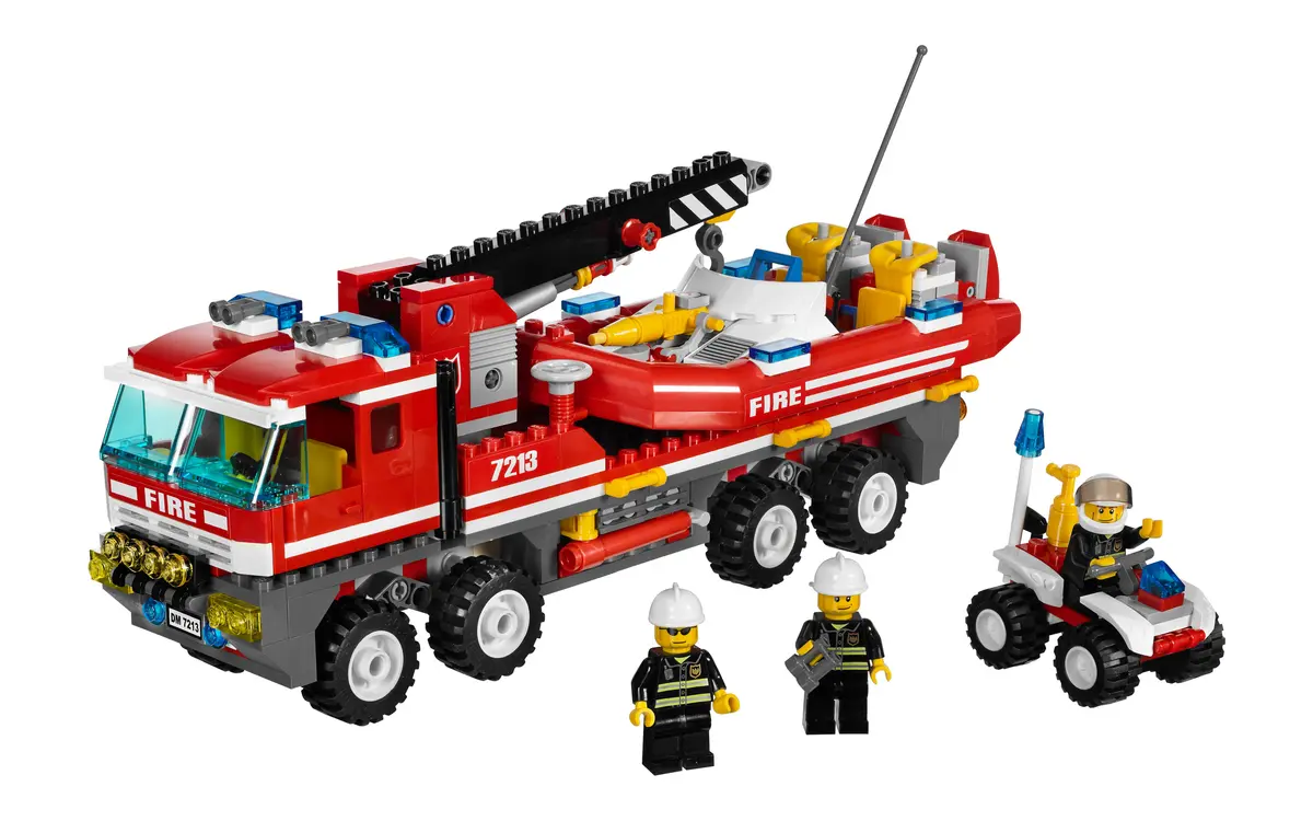 LEGO City 7213 Off-Road Fire Truck & Fireboat set, image 3