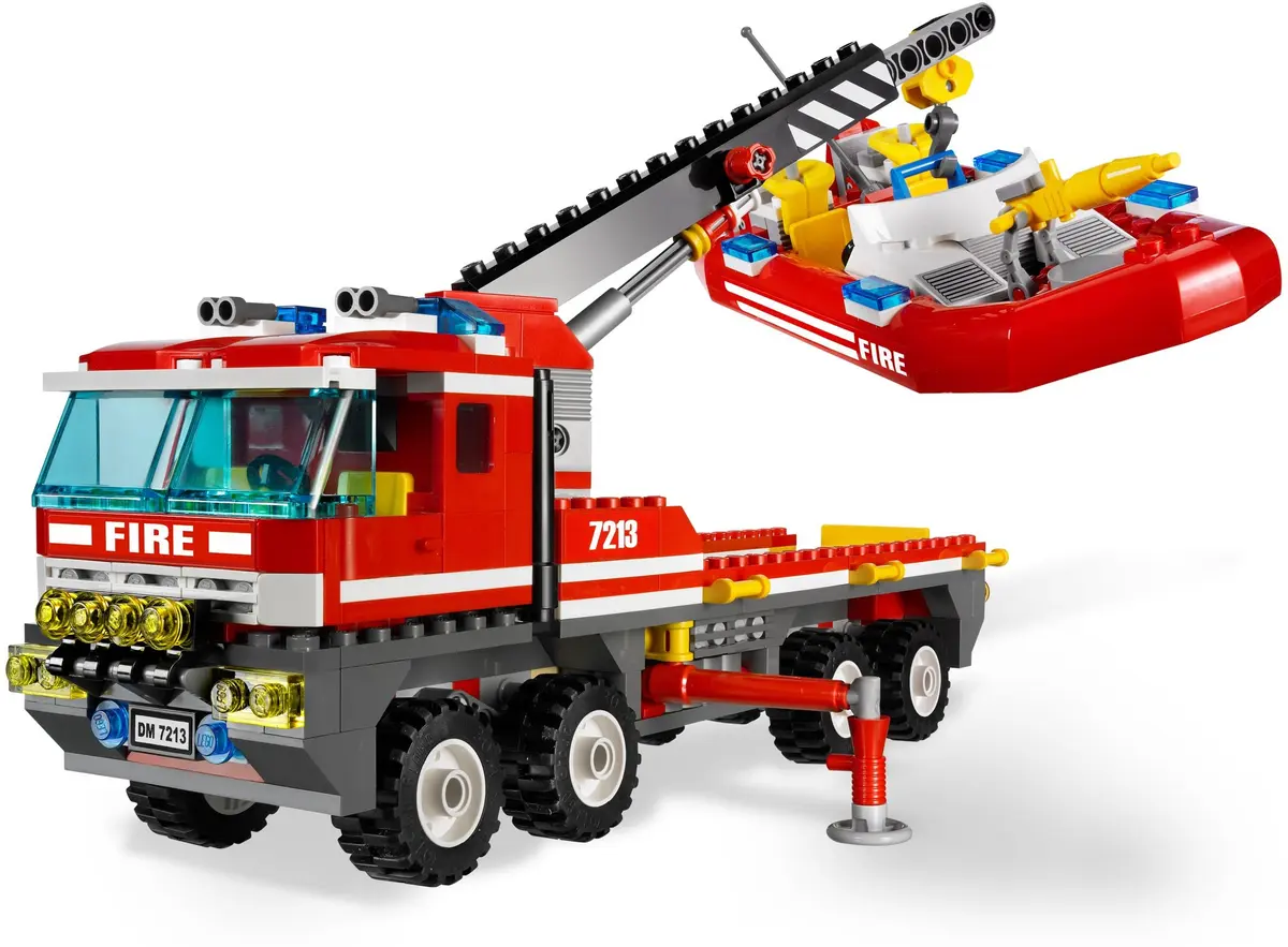LEGO City 7213 Off-Road Fire Truck & Fireboat set, image 11