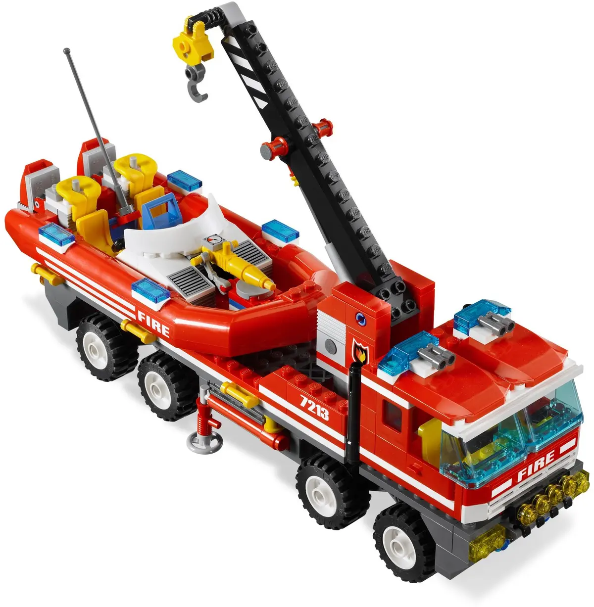 LEGO City 7213 Off-Road Fire Truck & Fireboat set, image 13