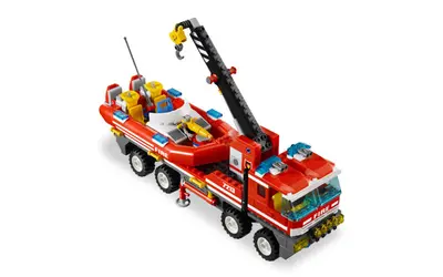 LEGO City 7213 Off-Road Fire Truck & Fireboat set, image 7