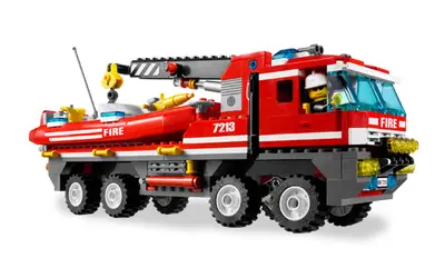 LEGO City 7213 Off-Road Fire Truck & Fireboat set, image 6