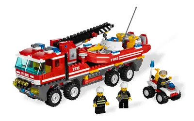 LEGO City 7213 Off-Road Fire Truck & Fireboat set, image 2