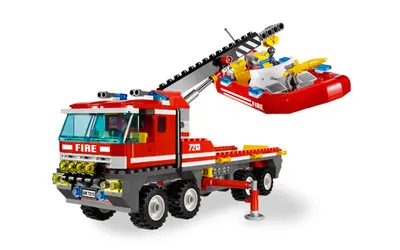 LEGO City 7213 Off-Road Fire Truck & Fireboat set, image 5