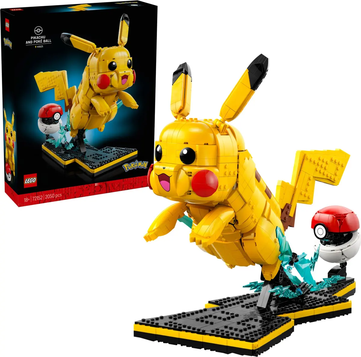 LEGO Pokémon 72152 Pikachu and Poké Ball set, image 3