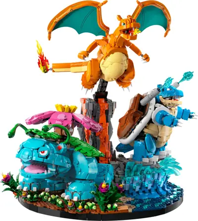 LEGO Pokémon 72153 Venusaur, Charizard and Blastoise set