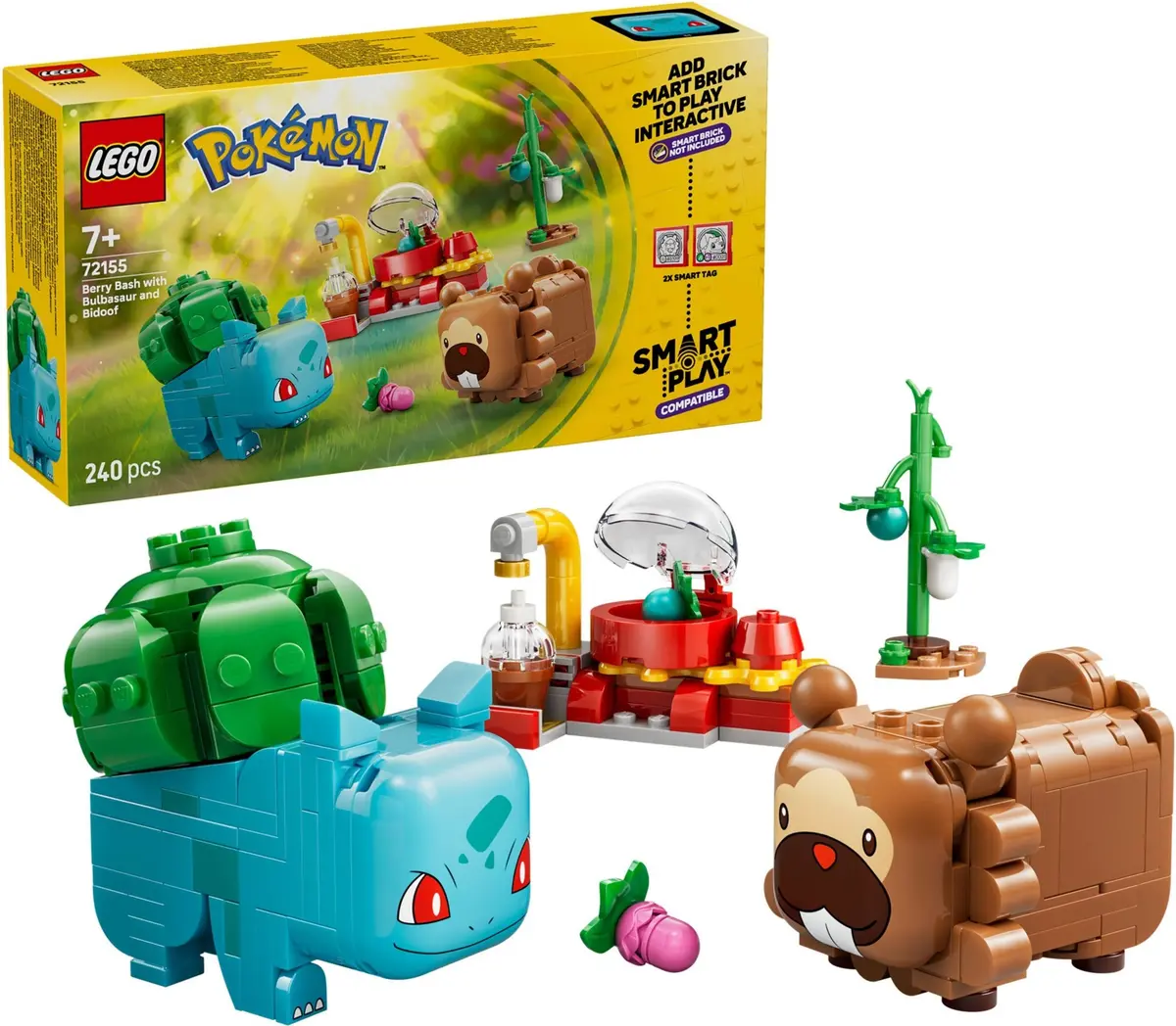 LEGO Pokémon 72155 Berry Bash with Bulbasaur and Bidoof set, image 4