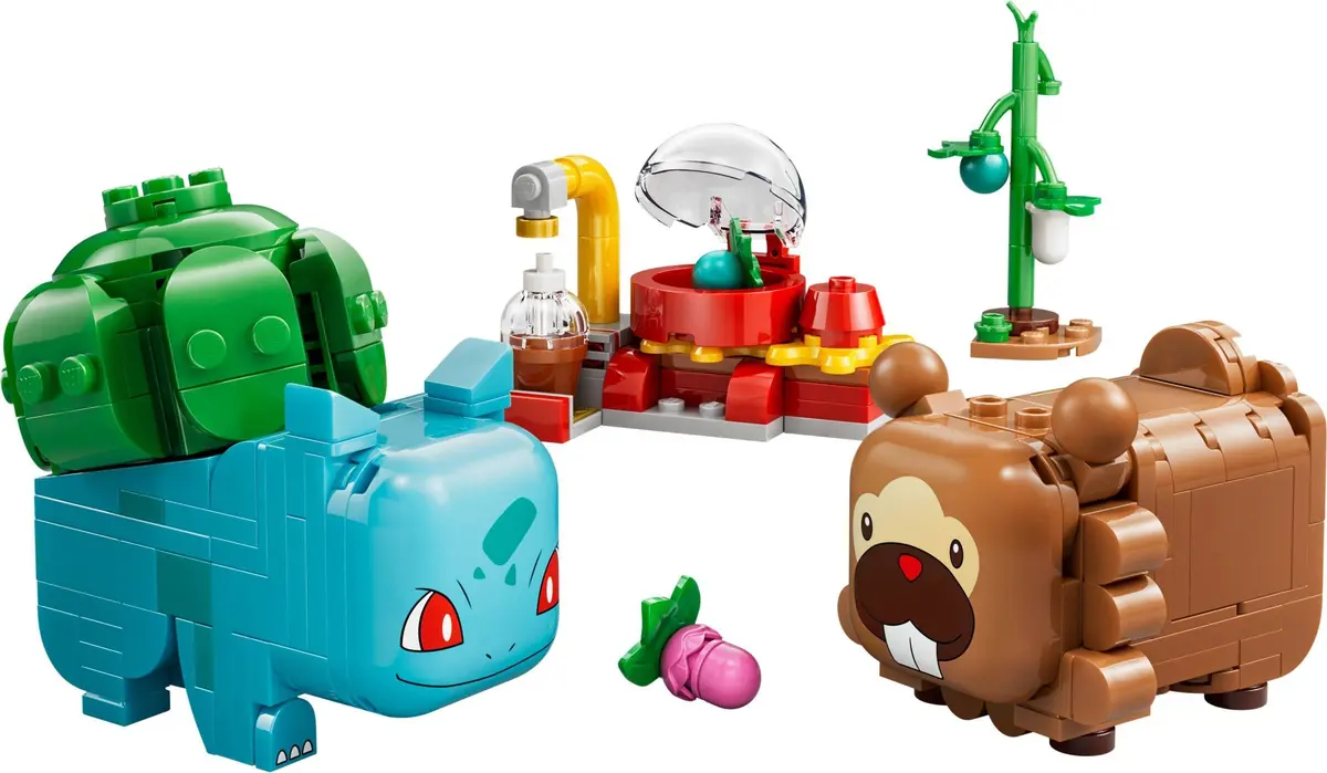 LEGO Pokémon 72155 Berry Bash with Bulbasaur and Bidoof set