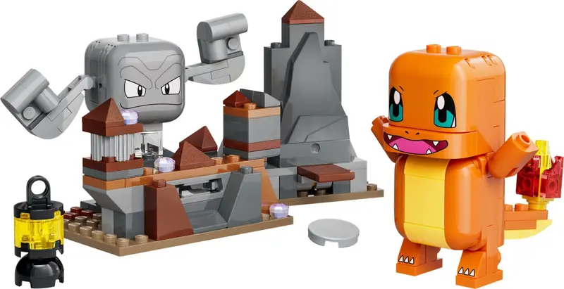 LEGO Pokémon 72157 Charmander and Geodude's Cavern Clash set