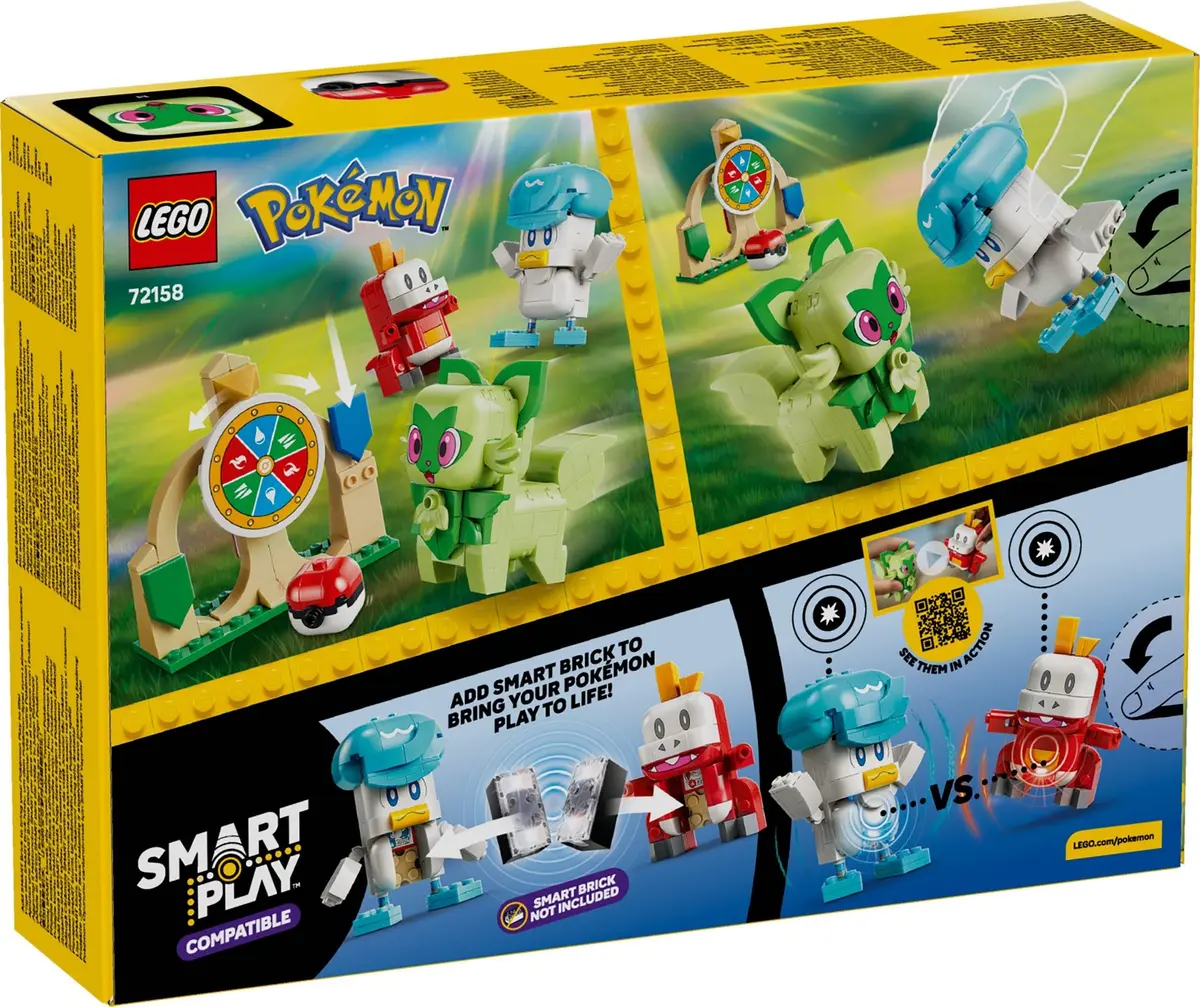 LEGO Pokémon 72158 Sprigatito, Fuecoco and Quaxly Battle set, image 3