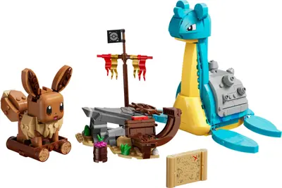 LEGO Pokémon 72162 Eevee and Lapras's Treasure Hunt set