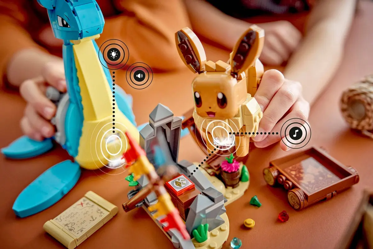 LEGO Pokémon 72162 Eevee and Lapras's Treasure Hunt set, image 9