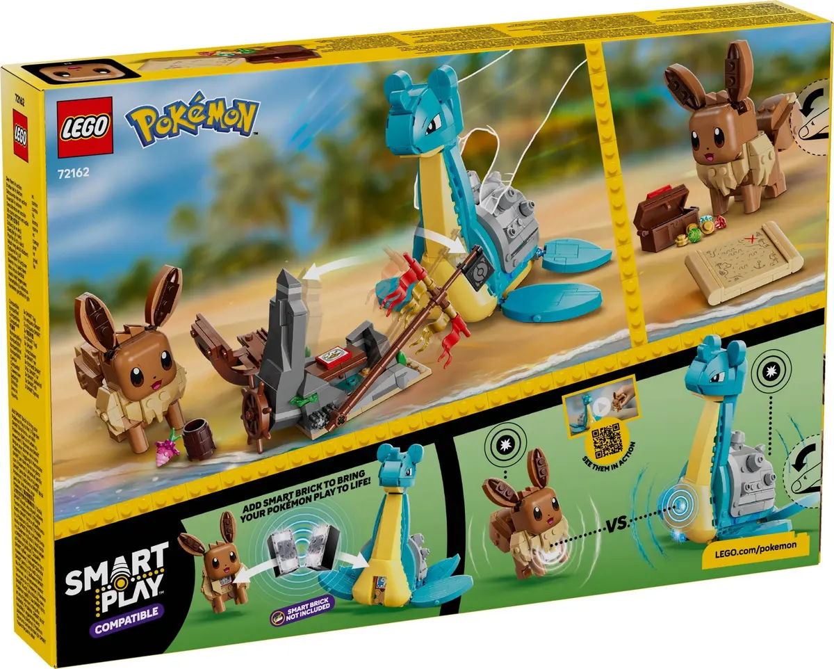 LEGO Pokémon 72162 Eevee and Lapras's Treasure Hunt set, image 3