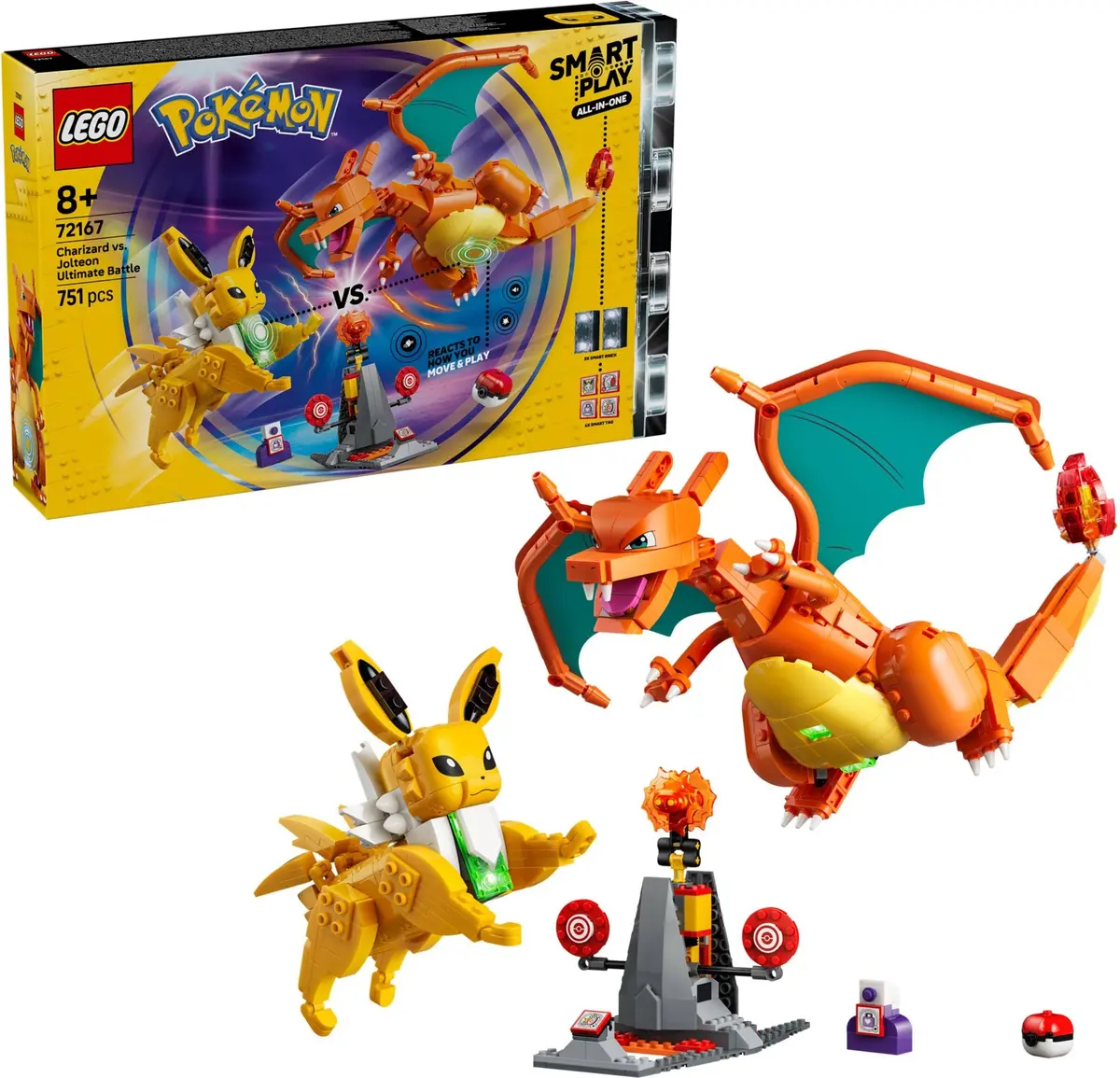 LEGO Pokémon 72167 Charizard vs. Jolteon Ultimate Battle set, image 3