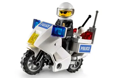 LEGO City 7235 Police Motorcycle set, image 2