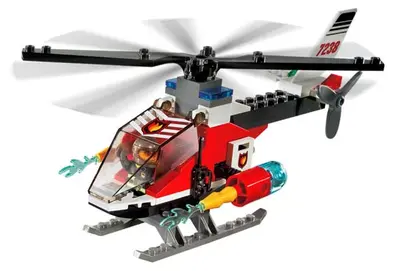 LEGO City 7238 Fire Helicopter set, image 2