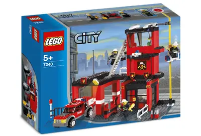 LEGO City 7240 Fire Station set, image 3