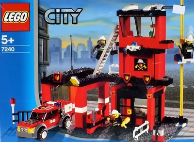 LEGO City 7240 Fire Station set
