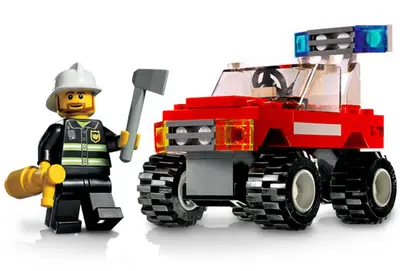LEGO City 7241 Fire Car set, image 2