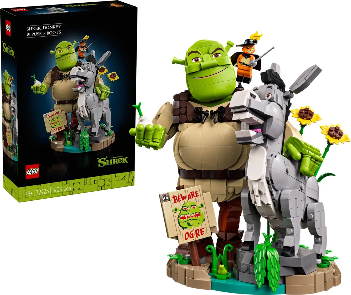 LEGO Shrek 72423 Shrek, Donkey & Puss in Boots set, image 4
