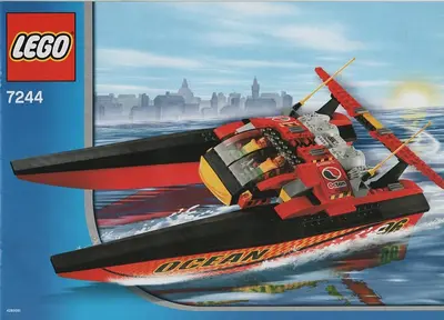 LEGO City 7244 Speedboat set