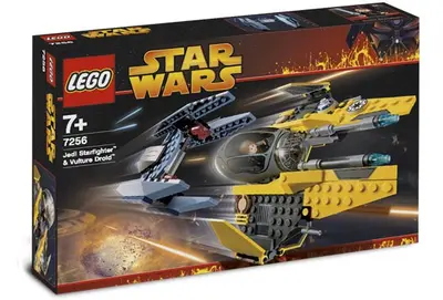 LEGO Star Wars 7256 Jedi Starfighter and Vulture Droid set, image 4