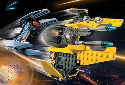 LEGO Star Wars 7256 Jedi Starfighter and Vulture Droid set, image 3