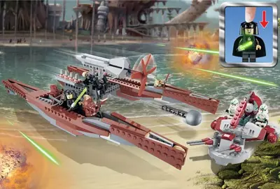 LEGO Star Wars 7260 Wookiee Catamaran set, image 3